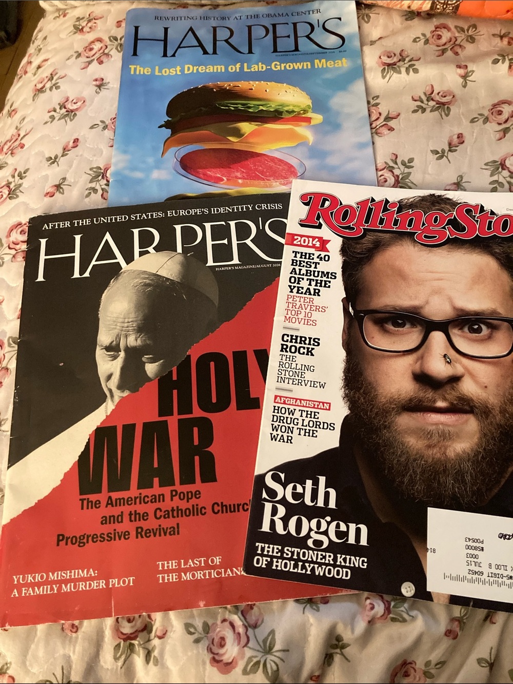 Harper’s Magazine and Rolling Stone
